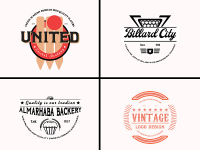 Logo Collections - Retro Vintage branding business logo design graphic design illustration lettermark logo logo maker minimalist modern retro unique vintage logo