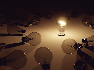 That Cheesy Stock Image 3d blender design lightbulb lighting render tutorial