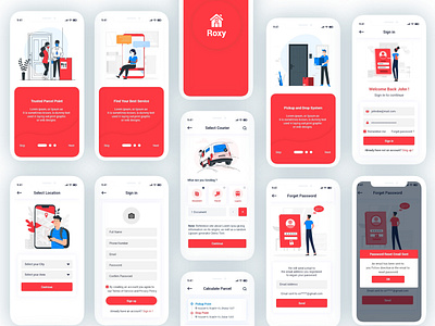 Parcel Delivery Figma Template