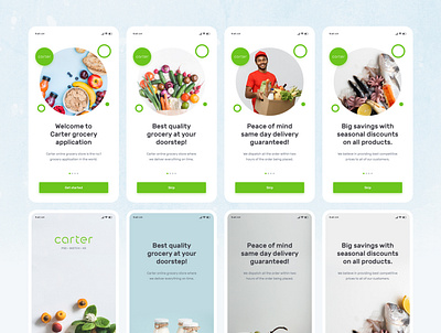 Grocery Application PSD Mobile UI Kit adobe xd app app design design figma mobile app ui ui design