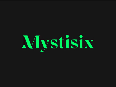 Mystisix Custom Typeface branding custom design font green lettering logo music mystique serif type typeface typography vector