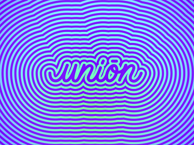 Unión calligraphy design lettering pattern stroke type typography union vector