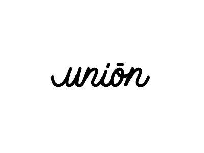 unión calligraphy design lettering pattern stroke type typography vector