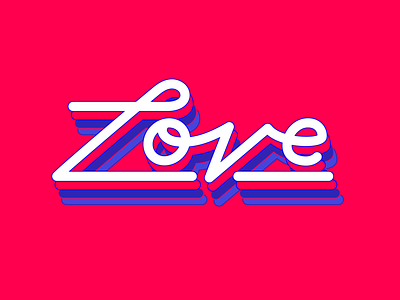 Love calligraphy design flat love type typography vector