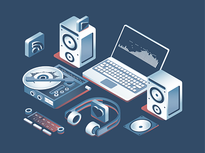 Music Production Illustration