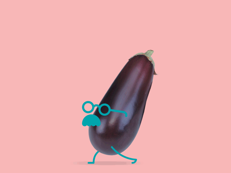 Aubergine animation aubergine design dribbble health illustration jump keyframe motion graphics run running