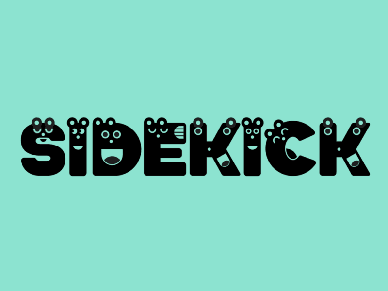 Sidekick Typeface animation design motiongraphics type typeface typography
