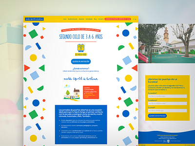 Landing Page For Kindergarten Event kindergarten landing page marketing page