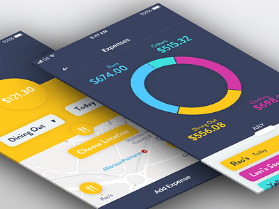 Expenses App app design expense app ios iphone