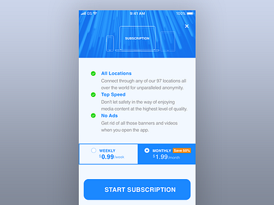 Subscription App app ios design app design subscription