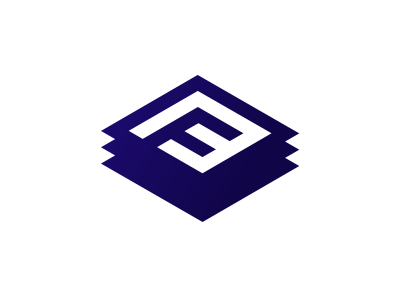 Flagbased Logo gestalt icon iot logo