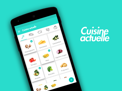 Cuisine Actuelle android app food ui ux