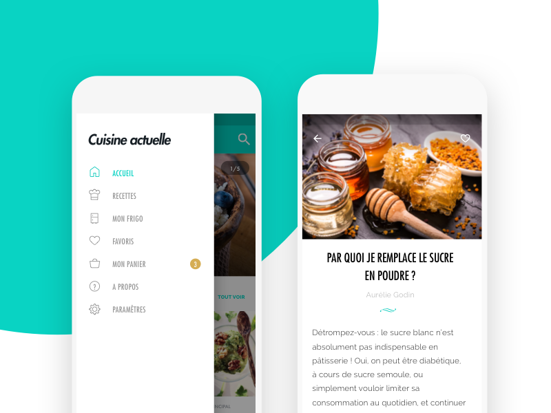 Cuisine actuelle by Martin Berbesson on Dribbble