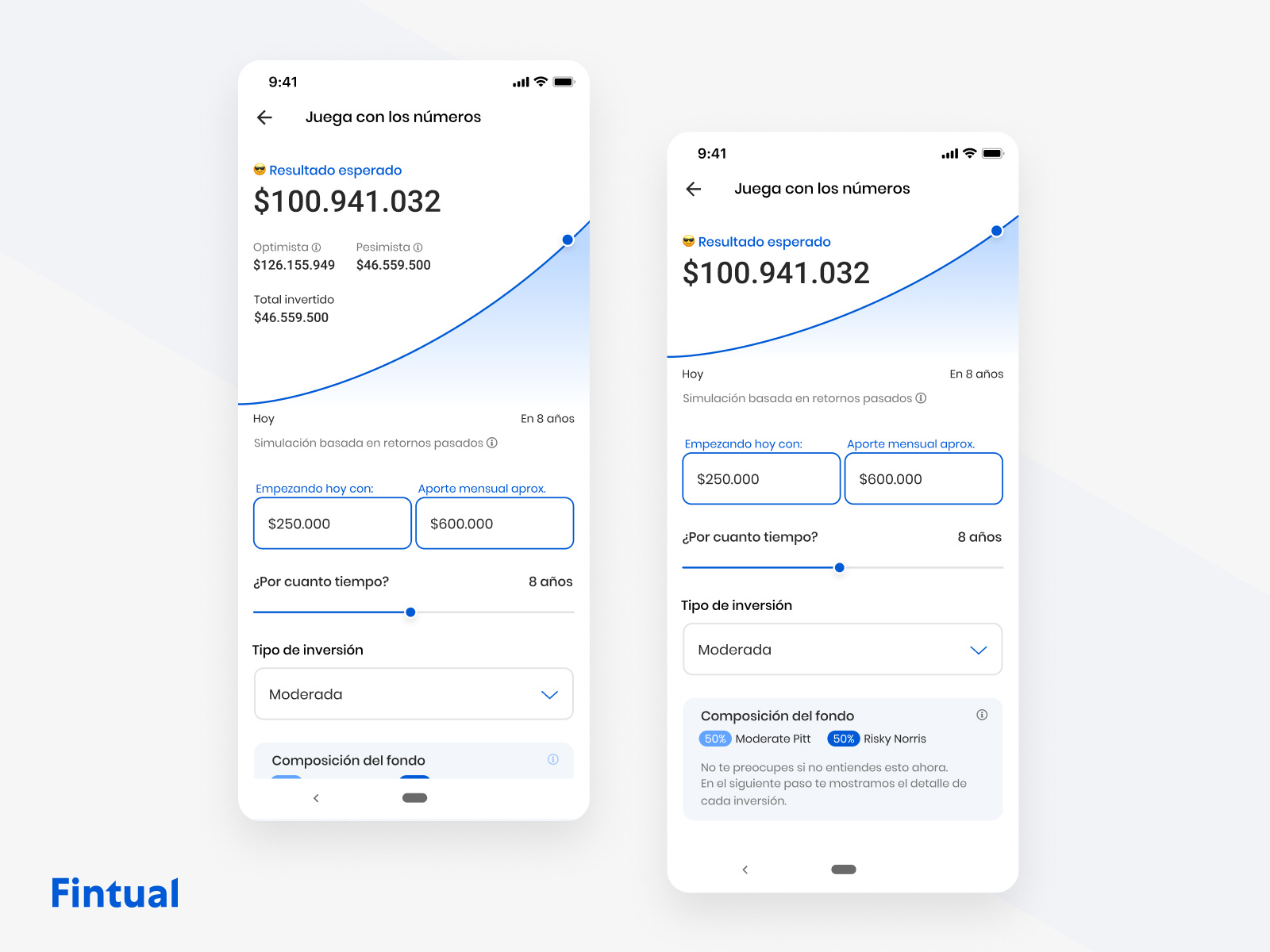 Investment simulator by Nico SotoAguilar on Dribbble