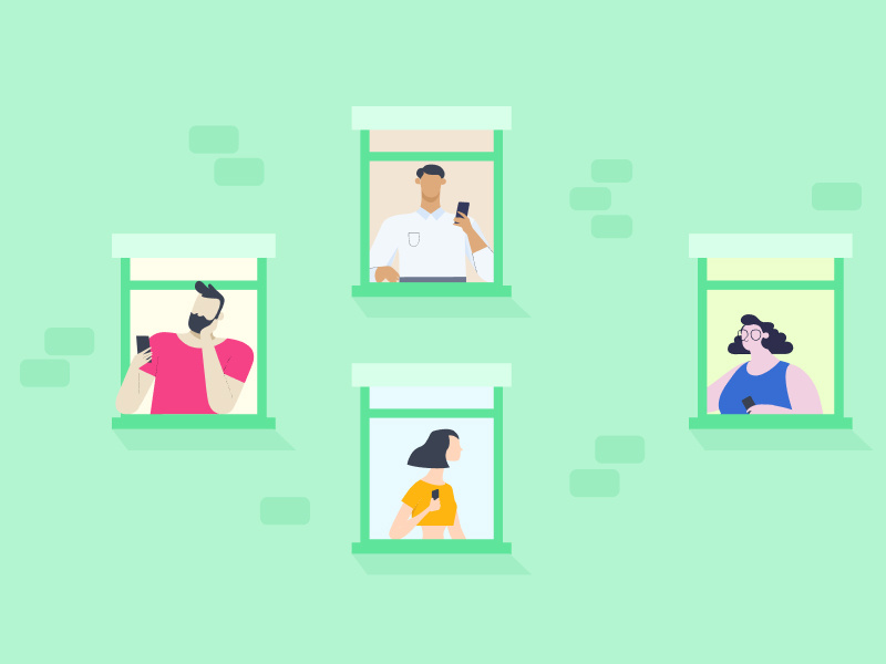 Neighbors flat social social app social media people building windows home neighbor sosafe neighbors