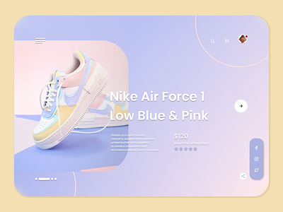 Nike Landing Page design nike shoes ui ui design web design