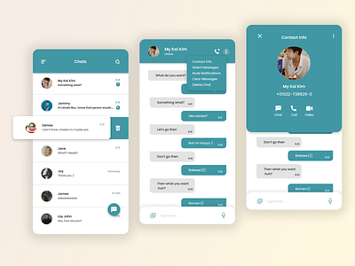 Direct Messaging dm message mobile design ui ui design