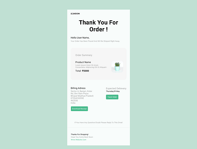 Order confirmation page #Daily UI daily ui 017 ui ux design