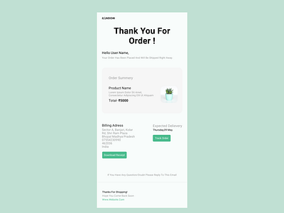 Order confirmation page #Daily UI