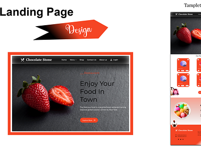 Chocolate Stone Landing page