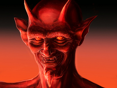 Diablo dark darkart demon devil diablo digital digitalart digitalpaint photoshop red