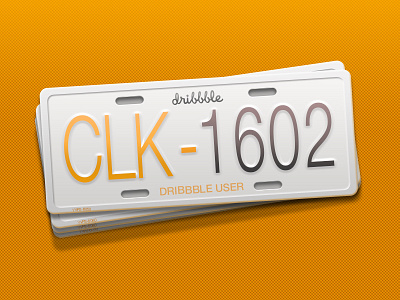 Dribbble (orange license) ilustration interface web