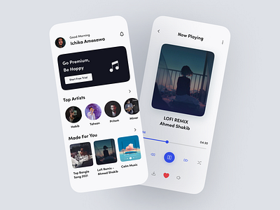 Music Player App Design