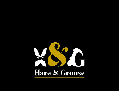 Hare & Grouse Art Gallery aristocratic art logo luxury rustic