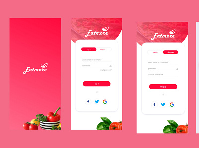 Food app graphic design mobile app uiux desing