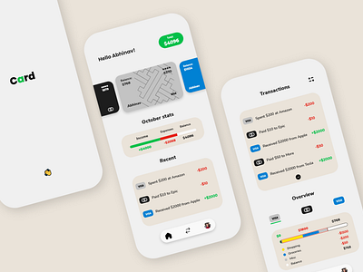 Card management app - Card