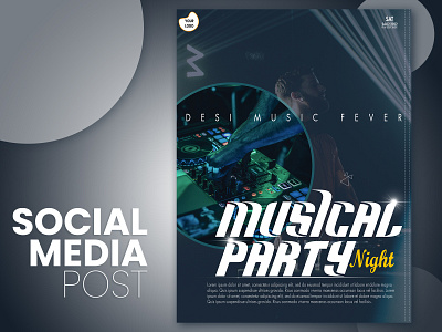 MUSICAL FESTIVE PARTY POST FOR SOCIAL MEDIA