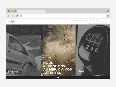 Garge website art direction ui ux