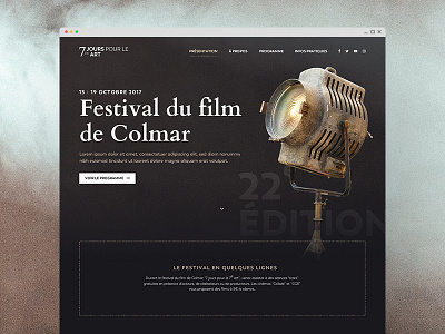 Film festival website