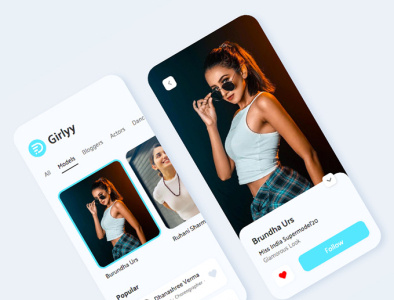 Girlyy Mobile App UI