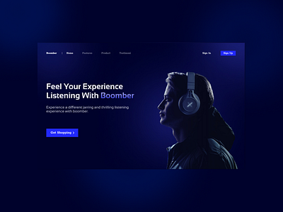 Music Marketplace "Boomber" apps branding design graphic design marketplace minimalist music ui web