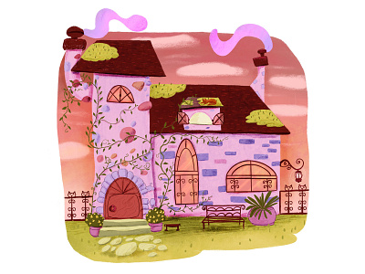 Illustration - Pink House