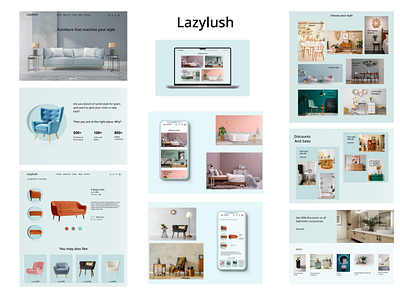 Furniture Store Website app design ui ux website