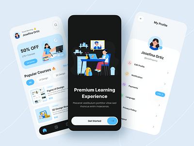 E-learning Mobile App UI/UX
