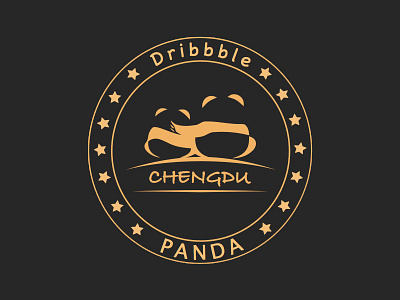 lovely panda from ChengDu china dribbble icon stamp travel