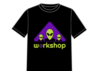 Werkin in the Workshop alien stickermule
