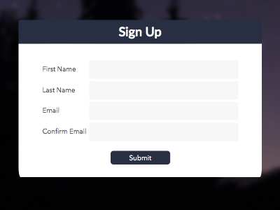 Sign Up - #001 Daily UI dailyui ui