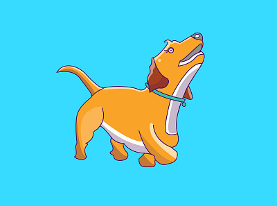 Dog illustation design illustration vector