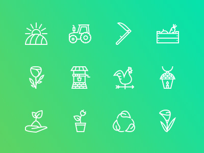 The Agriculture & Ecology Icons 100