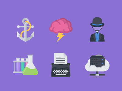 The Flat SEO & Business Icons 100 anchor black had brainstorm cloud server copywriter flat icon icons lab seo typewriter