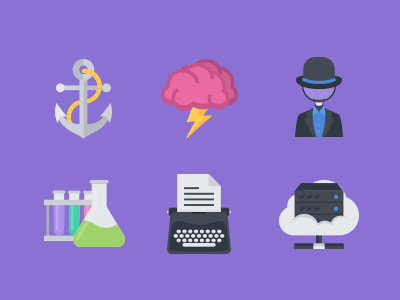 The Flat SEO & Business Icons 100