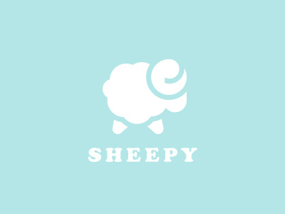 Sheepy brand clean logo logotype sheep