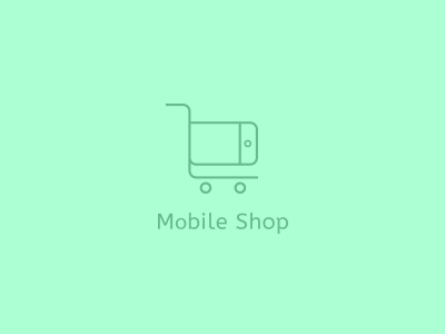 Mobile Shop basket clean mobile phone shop shopping cart store