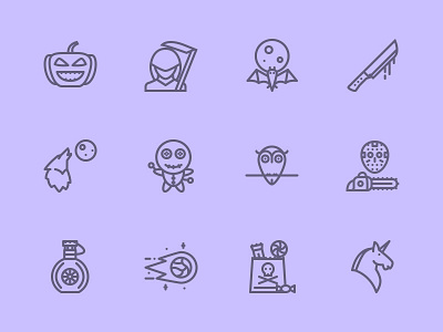 The Halloween & Legends Icons 100 creativemarket graphicriver halloween icon iconfinder icons legends outline