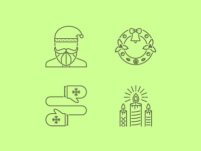 The Christmas Outline Icons 25