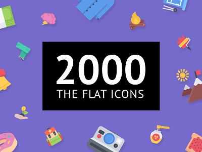 The Flat Icons 2000 creativemarket flat flat icon flat icons icon icon set icons illustration ui8